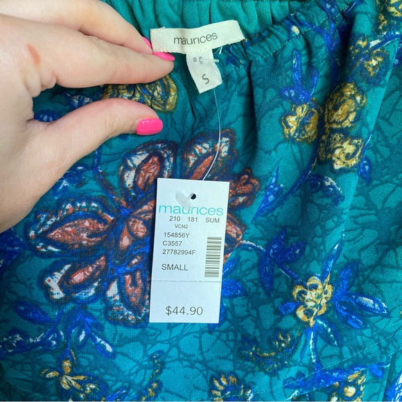 Maurices Off Shoulder Floral Maxi Dress Size Small NWT - Picture 13 of 13